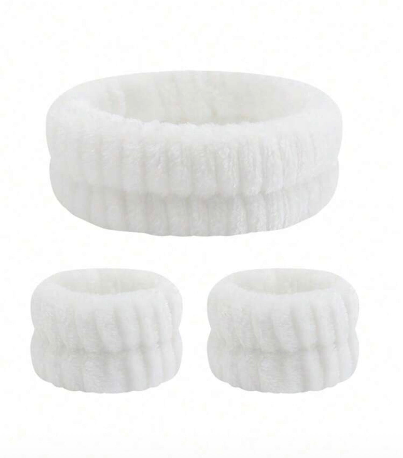 spa set ~ anti drip headband + two wrist bands