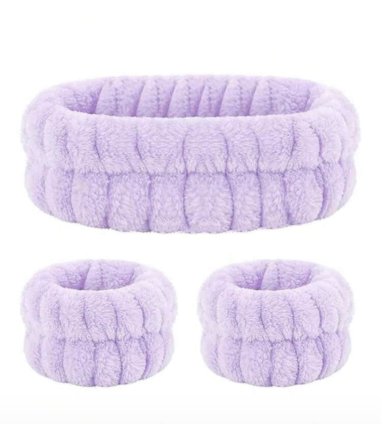 spa set ~ anti drip headband + two wrist bands